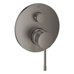Внешняя панель смесителя для ванны GROHE Essence с переключателем на 3 положения, темный графит матовый (24092AL1)