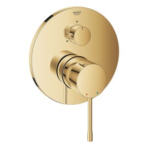 Внешняя панель смесителя для ванны GROHE Essence с переключателем на 3 положения, холодный рассвет глянец (24092GL1)
