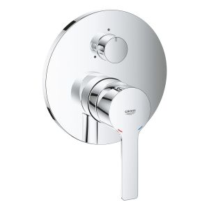 Внешняя часть смесителя для ванны GROHE Lineare New с переключателем на 3 положения, хром (24095001)