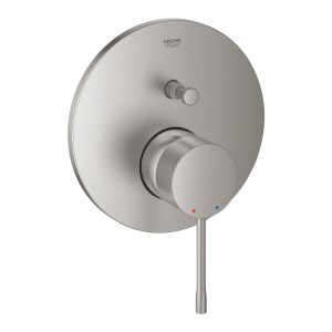 Смеситель GROHE Essence однорычажный скрытого монтажа для ванны с переключателем на 2 положения, суперсталь (24167DC1)