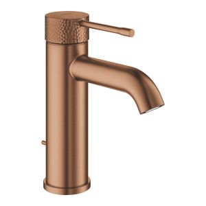 Смеситель однорычажный GROHE Essence для раковины, размер S, 1/2″, теплый закат матовый, крафтовый декор (24171DE1)
