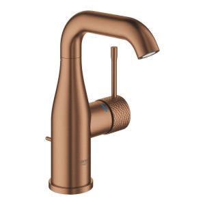 Смеситель однорычажный GROHE Essence для раковины, 1/2″ размер M, теплый закат матовый, крафтовый декор (24173DE1)