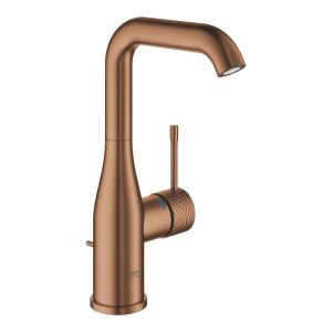 Смеситель однорычажный GROHE Essence для раковины, DN 15 размер L, теплый закат матовый, крафтовый декор (24174DE1)