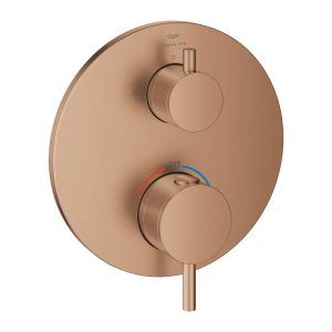 Термостат для душа GROHE Atrio с переключателем на 2 положения, теплый закат, матовый (24358DL0)