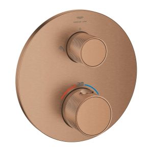 Термостат для душа GROHE Atrio Private Collection на 2 выхода со встроенным запорно-переключающим вентилем и рукоятками (24396DL0)