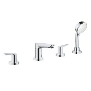 Смеситель для ванны GROHE BauEdge, на 4 отверстия, хром (2512010A)