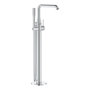 Смеситель для ванны GROHE Essence, напольный монтаж, крафтовый декор, хром (25248PF1)