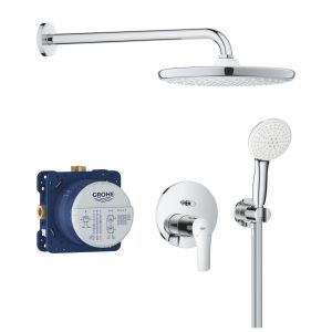 Набор для душа GROHE Eurosmart: смеситель, SmartBox, верхний душ, шланг, ручной душ, хром (25288000)
