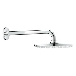 Верхний душ с кронштейном GROHE Rainshower Cosmopolitan Metal, диаметр 210 мм, с ограничением расхода воды, хром (26062000)