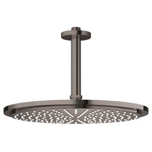 Верхний душ GROHE Rainshower с потолочным кронштейном, темный графит глянец (26067A00)