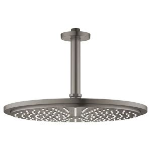 Верхний душ GROHE Rainshower с потолочным кронштейном, темный графит матовый (26067AL0)