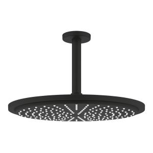 Верхний душ GROHE Rainshower Cosmopolitan с потолочным душевым кронштейном 142 мм, фантомный чёрный (26067KF0)