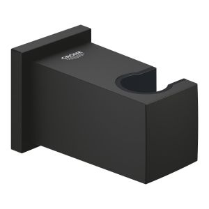 Подключение для душевого шланга с держателем ручного душа GROHE Euphoria Cube 1/2″, фантомный черный (26370KF0)