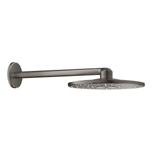 Верхний душ и душевой кронштейн GROHE Rainshower SmartActive 310, 430 мм, 2 режима струи, темный графит матовый (26475AL0)