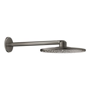 Верхний душ и душевой кронштейн GROHE Rainshower SmartActive 310, 430 мм, 2 режима струи, темный графит матовый (26475AL0)