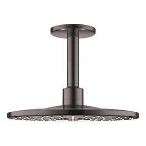 Верхний душ с потолочным душевым кронштейном GROGE Rainshower SmartActive 310, 142 мм, 2 режима струи, темный графит глянец (26477A00)