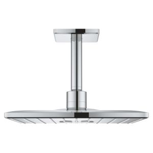 Верхний душ GROHE Rainshower 310 SmartActive Cube с душевым кронштейном 142 мм, 2 режима струи, хром (26481000)