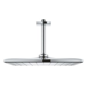 Верхний душ с потолочным душевым кронштейном GROHE Rainshower Mono 310 Cube, 310 мм, 1 режим струи, хром (26566000)
