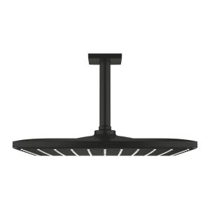 Верхний душ GROHE Rainshower Mono Cube 142 мм, 1 режим струи, матовый черный (265662430)