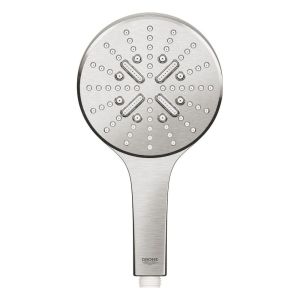 Ручной душ GROHE Rainshower SmartActive 130, 3 режима струи, суперсталь (26574DC0)