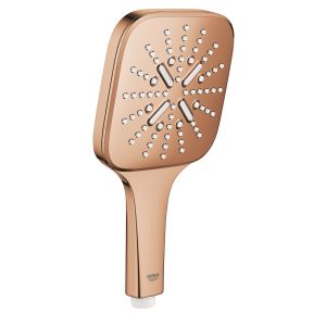 Ручной душ GROHE Rainshower SmartActive 130 Cube, 3 вида струй, теплый закат глянец (26582DA0)