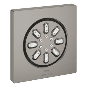 Боковой душ GROHE Rainshower Aqua, квадратная форма, 2 режима струи, темный графит матовый (26802AL0)