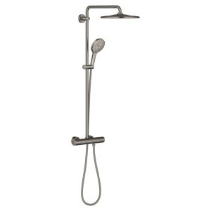 Душевая система с термостатом GROHE Rainshower SmartActive 310, для настенного монтажа, темный графит матовый (26836AL0)