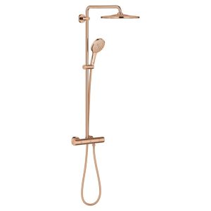 Душевая система с термостатом GROHE Rainshower SmartActive 310, для настенного монтажа, теплый закат глянец (26836DA0)
