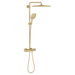 Душевая система с термостатом GROHE Rainshower SmartActive 310 Cube, для настенного монтажа, холодный рассвет матовый (26837GN0)