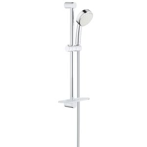 Душевой гарнитур GROHE New Tempesta Cosmopolitan 100 II с полочкой, душевая штанга 600 мм, хром (27928002)