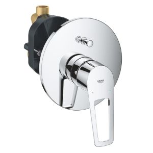 Смеситель для ванны GROHE BauLoop однорычажный, круглая розетка, хром (29081001)