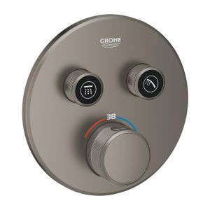 Термостат GROHE Grohtherm SmartControl для встраиваемого монтажа на 2 выхода, сатиновый графит (29119MG0)