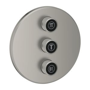 Комплект верхней монтажной части GROHE Grohtherm SmartControl для вентиля на три выхода, сатиновая сталь (29122MS0)