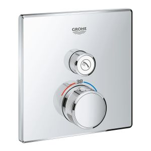 Внешняя часть термостатического смесителя GROHE Grohtherm SmartControl на 1 выход, хром (29123000)