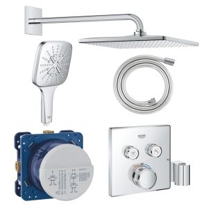 Промо-набор GROHE Grohtherm: готовый комплект для душа, встроенный, хром (291265)