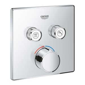 Внешняя часть смесителя GROHE Grohtherm SmartControl на 2 выхода, хром (29148000)