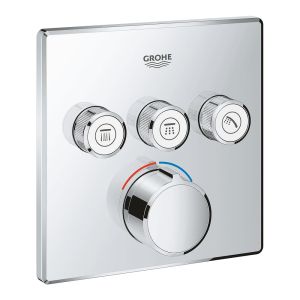 Внешняя часть смесителя GROHE Grohtherm SmartControl на 3 выхода, хром (29149000)