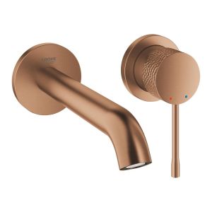 Смеситель для раковины GROHE Essence с двумя отверстиями, размер M, теплый закат матовый, крафтовый декор (29192DE1)