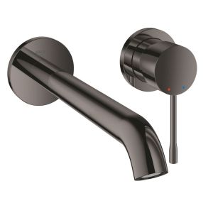Смеситель для раковины GROHE Essence, на два отверстия, размер L, темный графит глянец (29193A01)