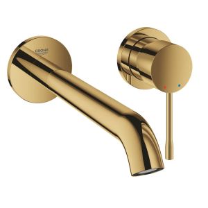 Смеситель для раковины на два отверстия GROHE Essence, размер L, холодный рассвет глянец (29193GL1)
