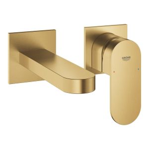 Смеситель для раковины GROHE Plus на два отверстия размер M, холодный рассвет матовый (29303GN4)