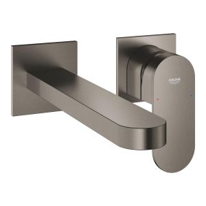 Смеситель для раковины GROHE Plus на два отверстия размер L, темный графит матовый (29306AL4)