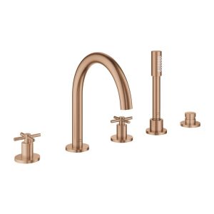 Комплект для ванны GROHE Atrio на 5 отверстий, теплый закат, матовый (29408DL0)