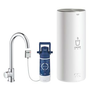 Вентиль для кухни GROHE Red Mono New с функцией кипячения воды (бойлер L-size в комплекте), хром (30080001)