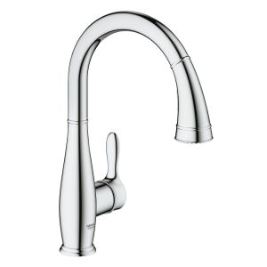 Смеситель для кухни GROHE Parkfield с выдвижным изливом/лейкой, хром (30215001)