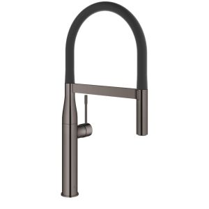 Смеситель для кухни GROHE Essence New, с профессиональной лейкой, темный графит глянец (30294A00)