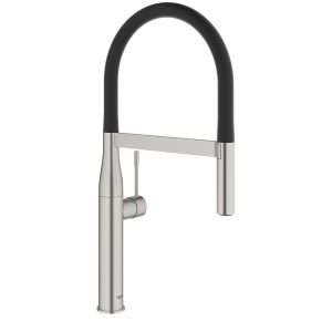 Смеситель для кухни GROHE Essence с профессиональной лейкой, поворотный излив, суперсталь (30294DC0)
