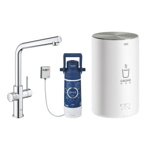 Смеситель для кухни GROHE Red Duo New с функцией кипячения воды (бойлер M-size в комплекте), хром (30327001)