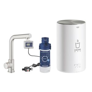Вентиль для кухни GROHE Red Mono с функцией кипячения воды (бойлер M-size в комплекте), суперсталь (30339DC1)