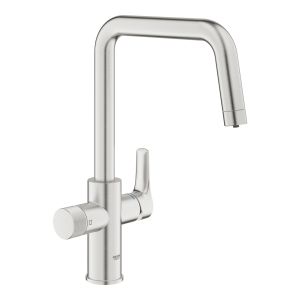 Смеситель для кухни GROHE Blue Pure Eurosmart с возможностью подключения фильтра, суперсталь (30583DC0)